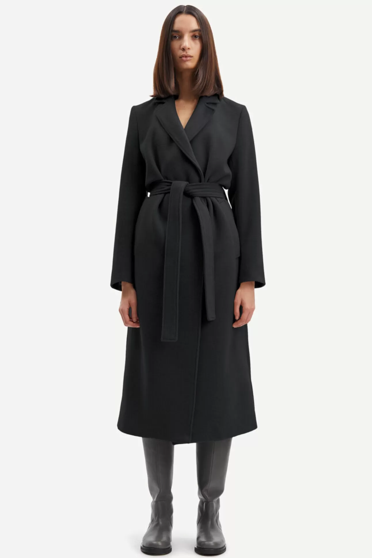 Damen Samsøe Samsøe Jacken & Mäntel | Astrid coat 11104 PHANTOM