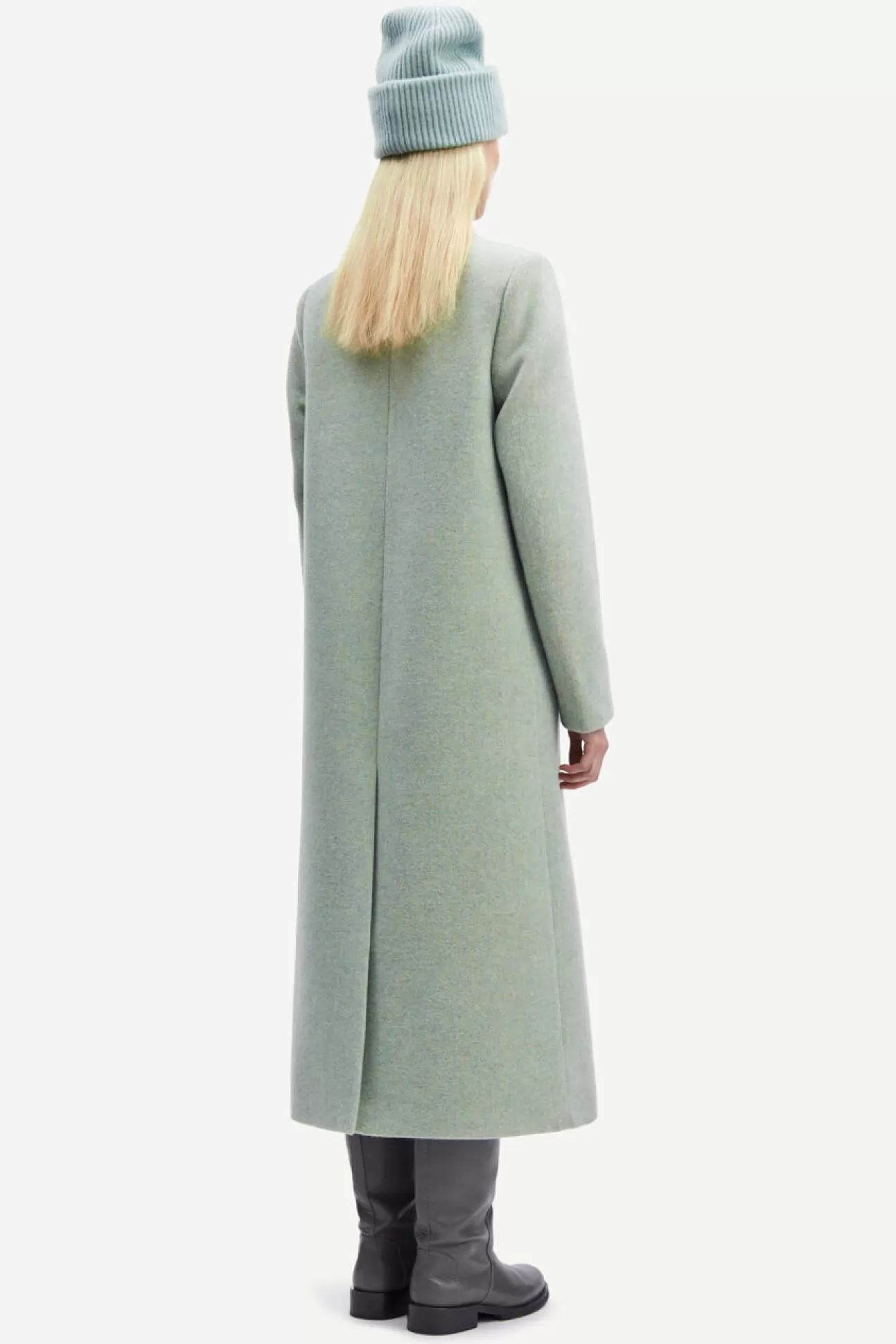 Damen Samsøe Samsøe Jacken & Mäntel | Falcon coat 11104 Misty Blue