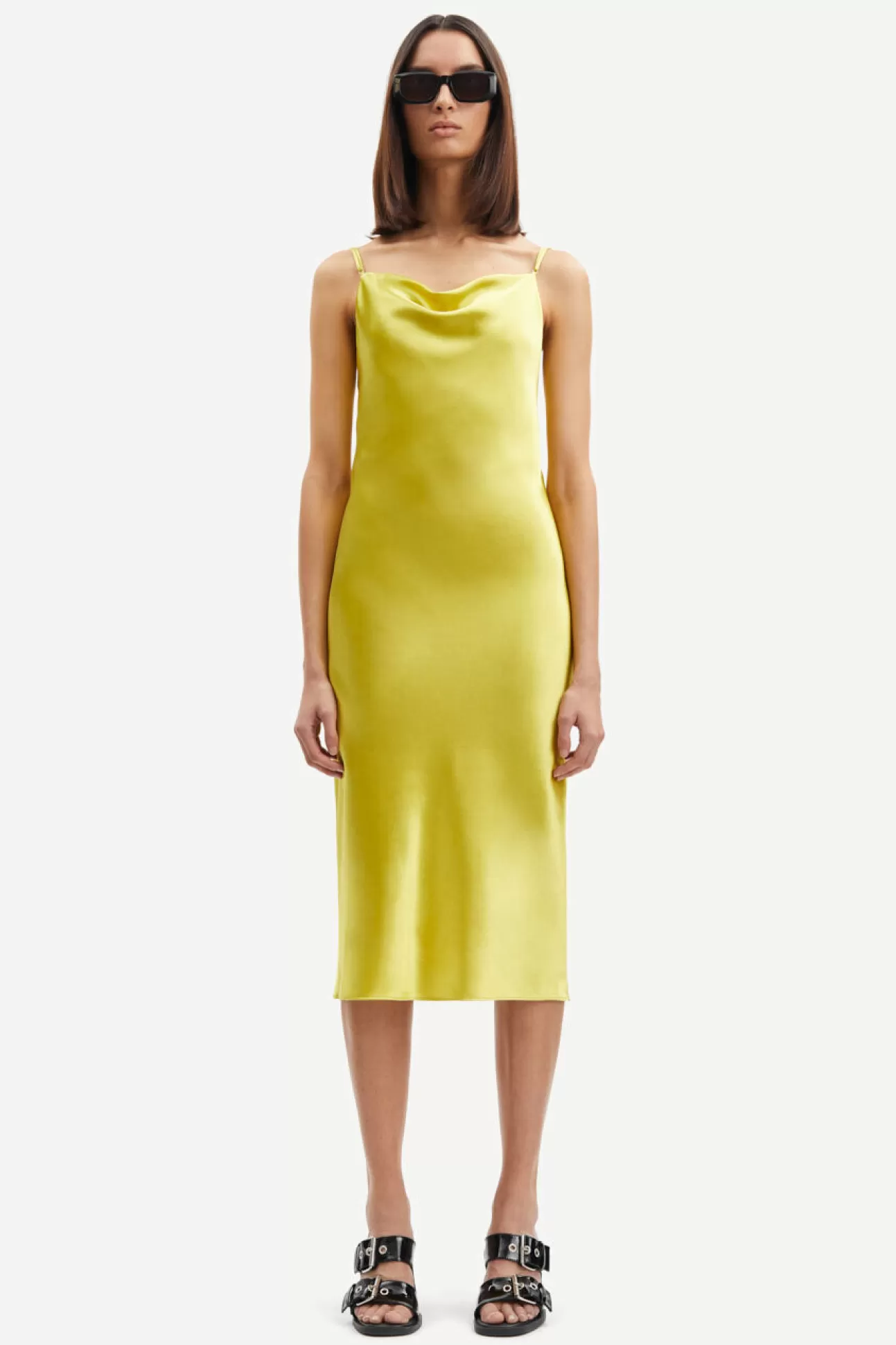 Damen Samsøe Samsøe Kleider & Jumpsuits | Fredericka long dress 14894 Celery