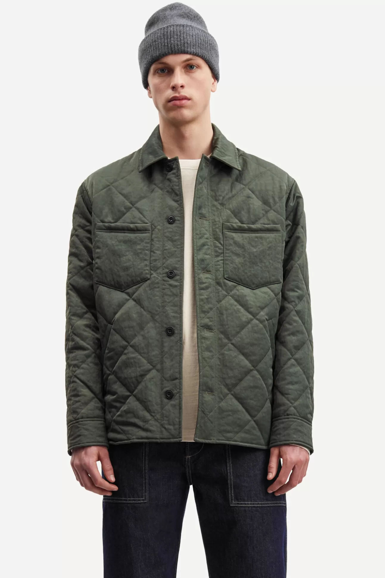 Herren Samsøe Samsøe Jacken & Mäntel | Gilam shirt jacket 14998 CLIMBING IVY