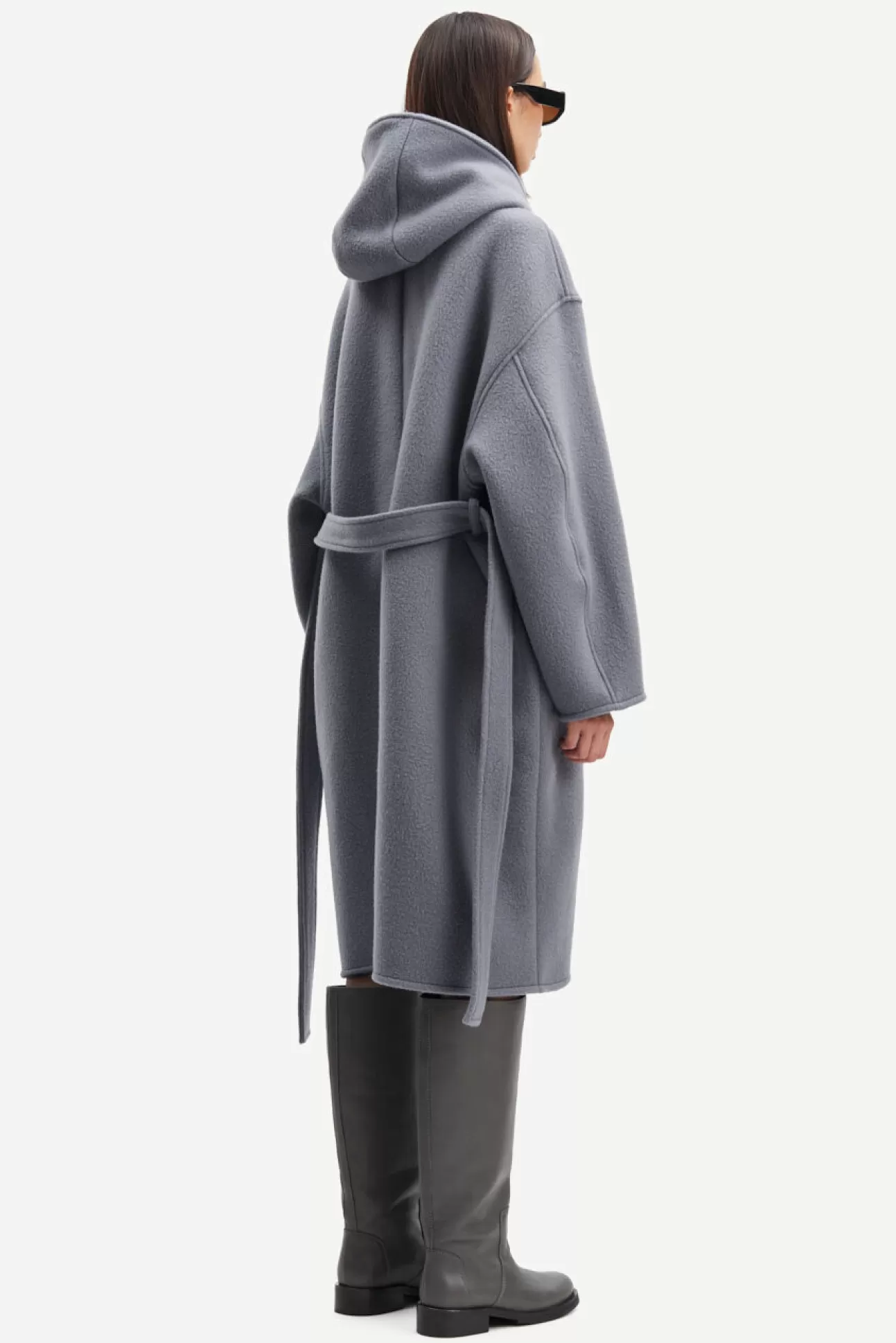 Damen Samsøe Samsøe Jacken & Mäntel | Hanneli Coat 14881 Blue Granite