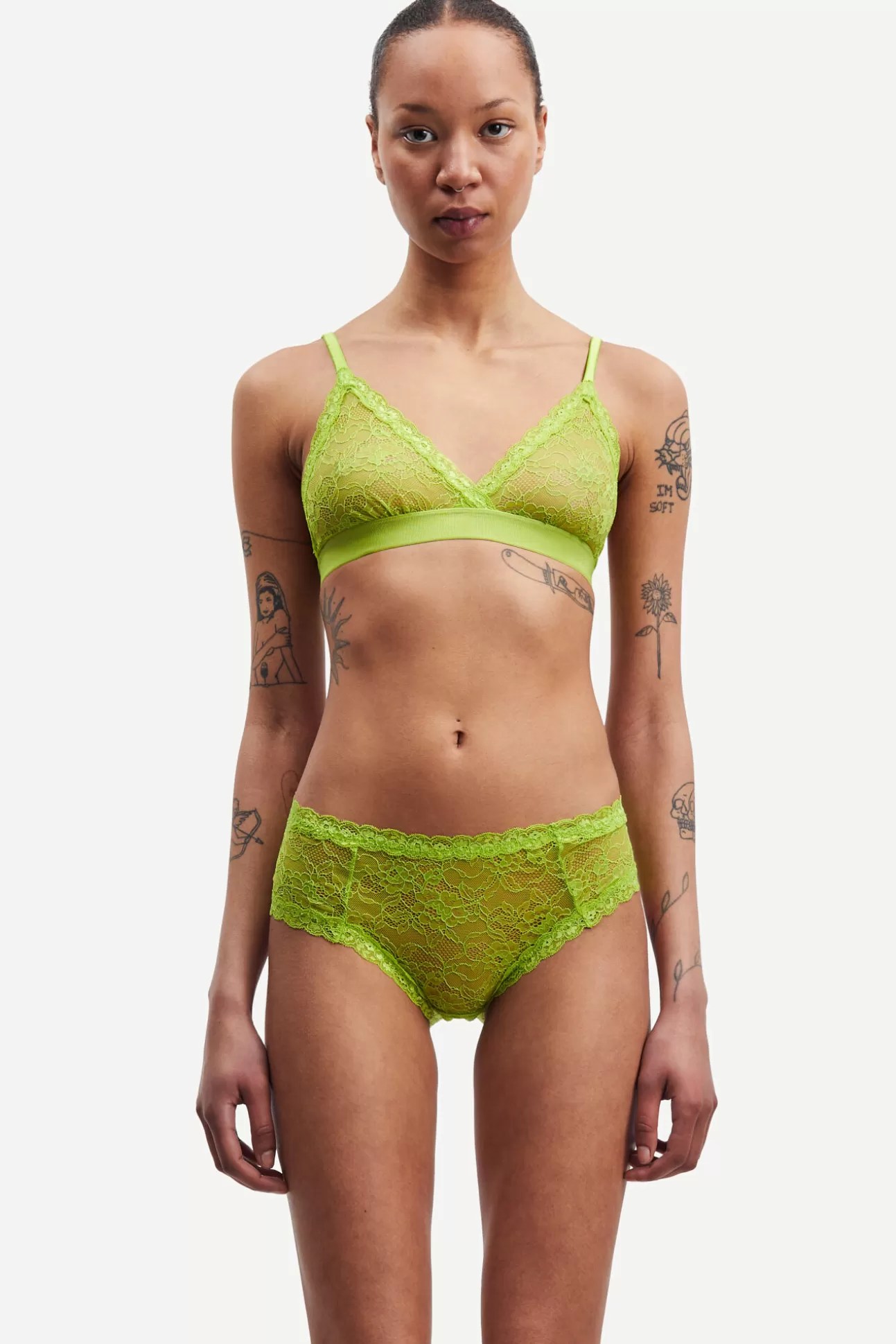 Damen Samsøe Samsøe Unterwäsche | Heather bra 15019 Macaw Green