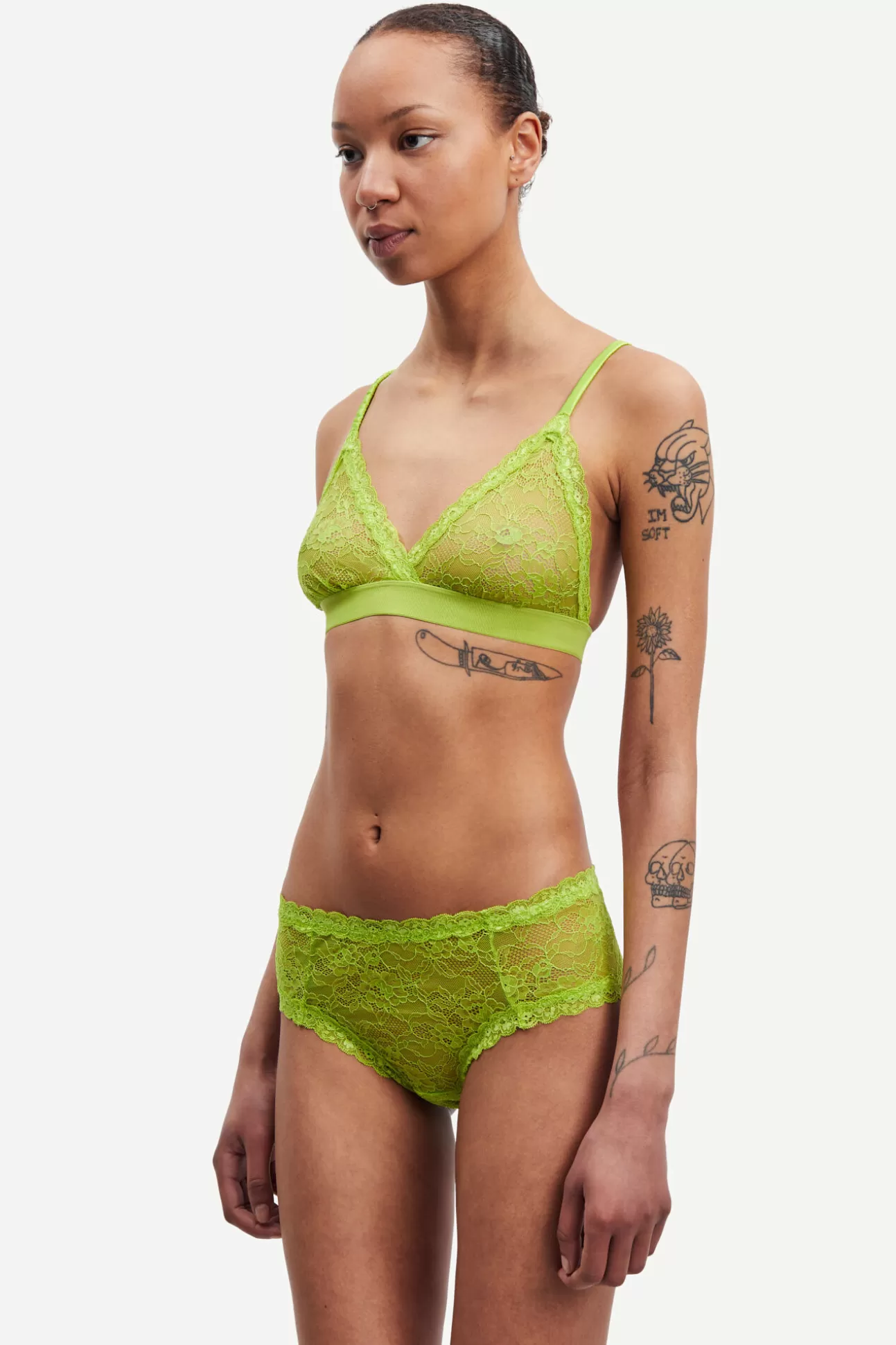 Damen Samsøe Samsøe Unterwäsche | Heather bra 15019 Macaw Green