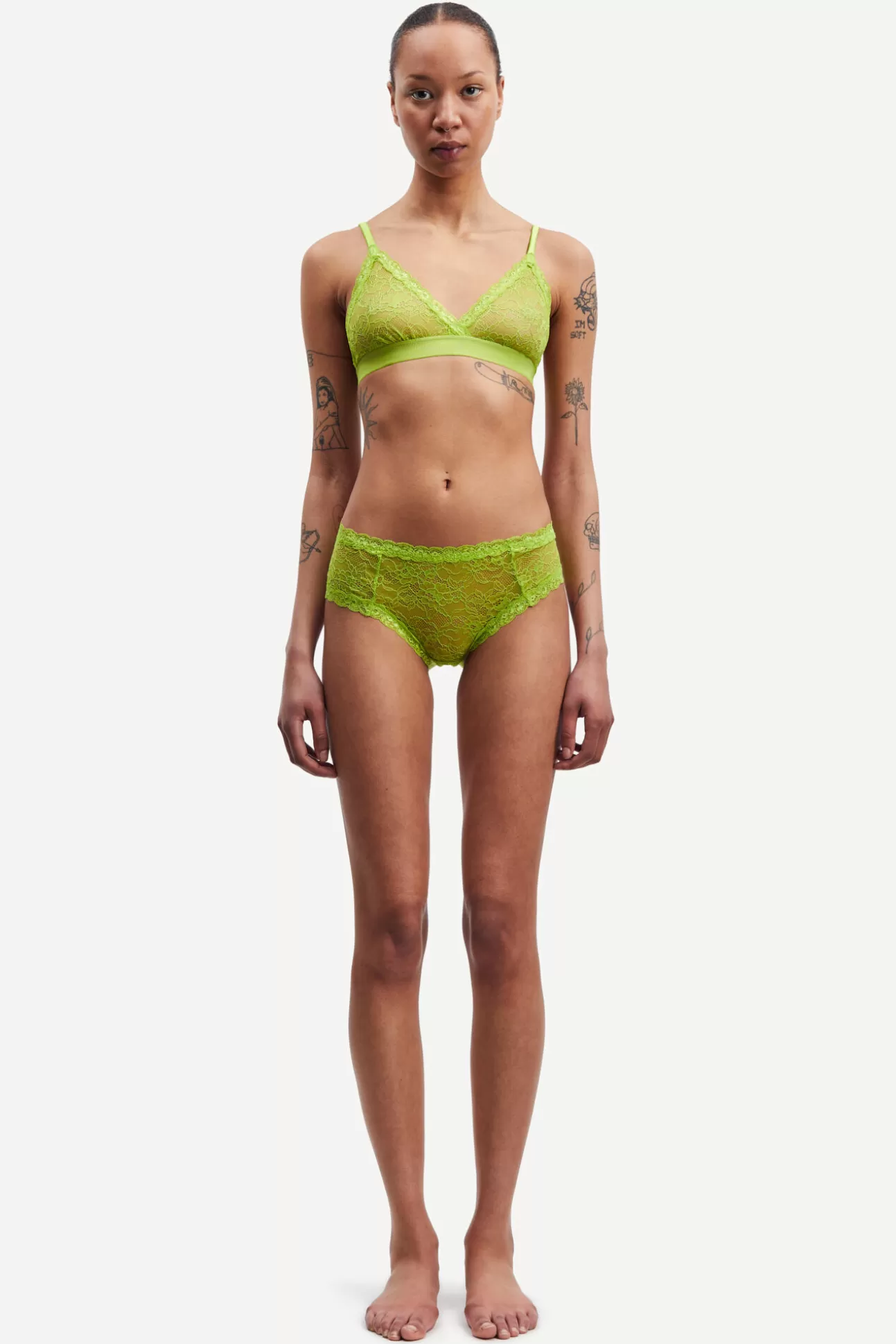 Damen Samsøe Samsøe Unterwäsche | Heather panties 15019 Macaw Green