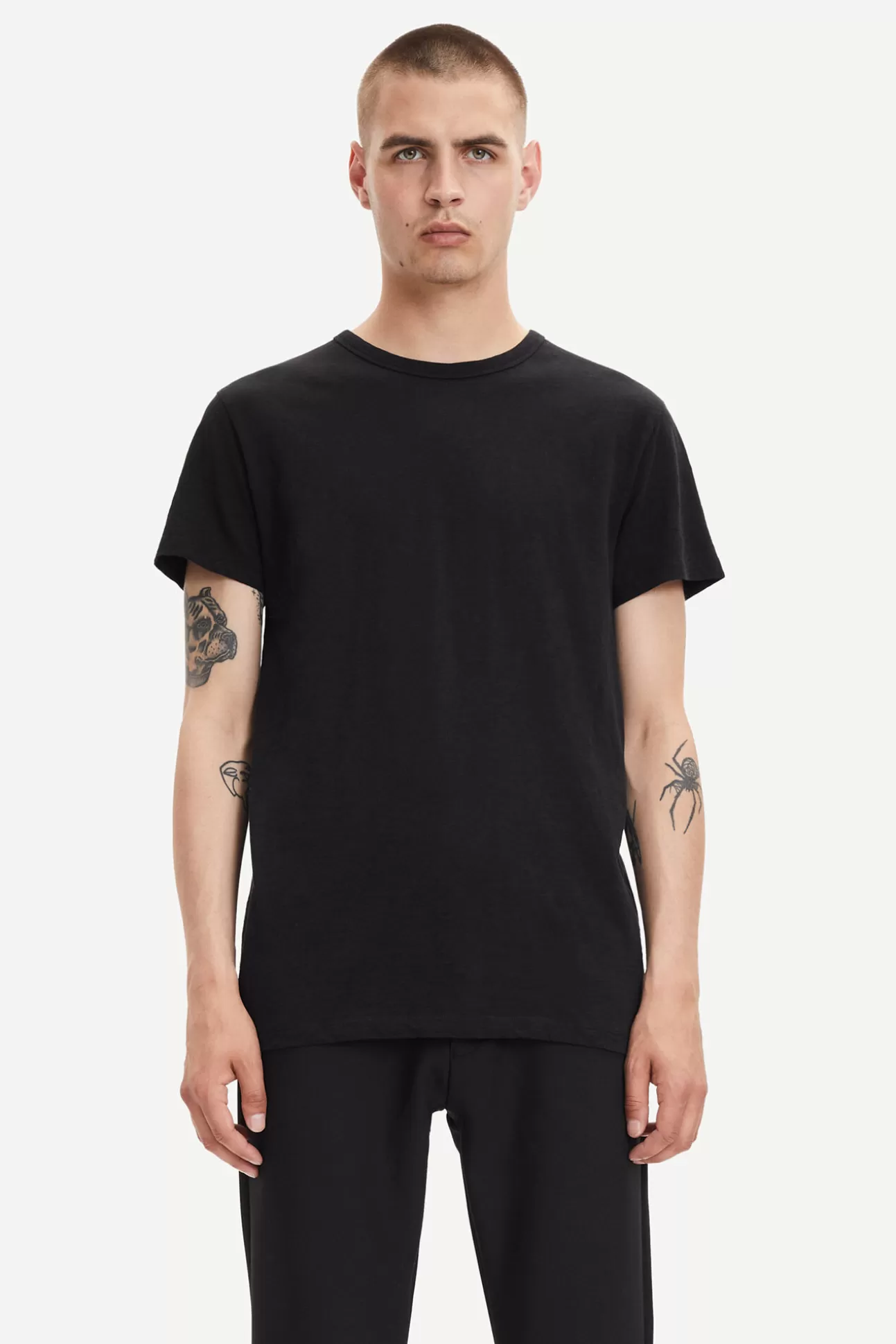 Herren Samsøe Samsøe T-shirts & Polo-Shirts | Lassen o-n ss 2586 Black